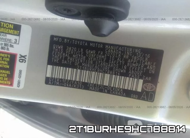 2T1BURHE9HC788814 фото 9