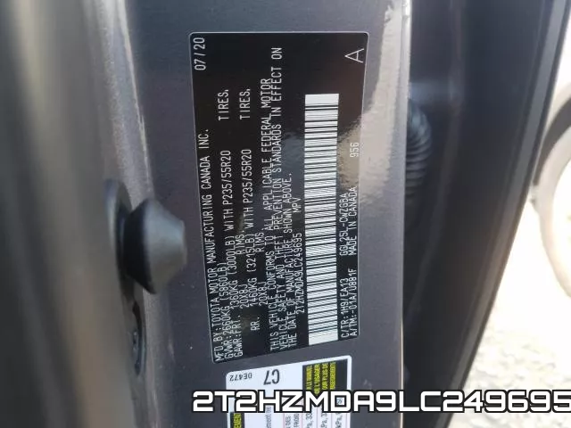 2T2HZMDA9LC249695 фото 2