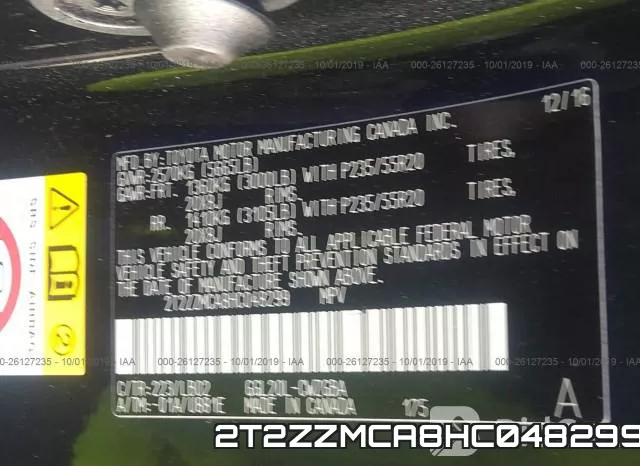 2T2ZZMCA8HC048299 фото 10
