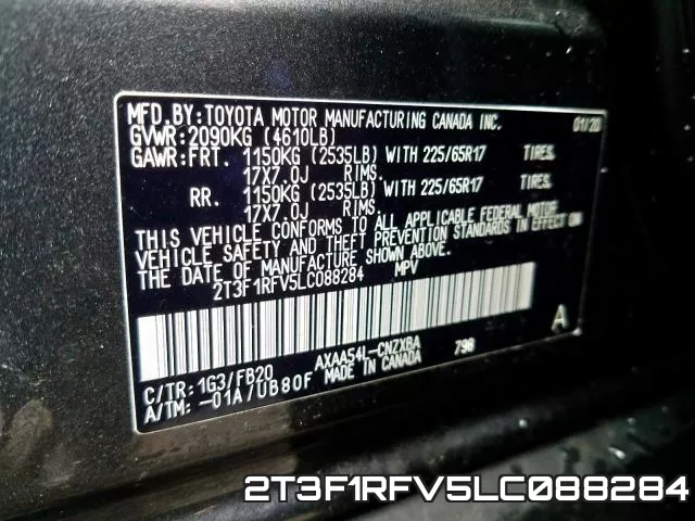 2T3F1RFV5LC088284 фото 2