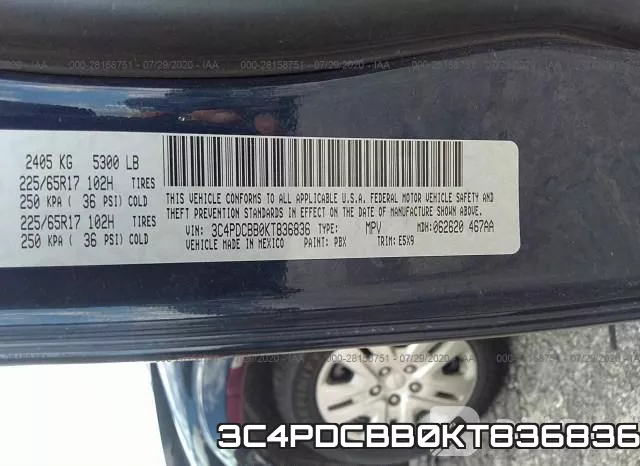 3C4PDCBB0KT836836 фото 10
