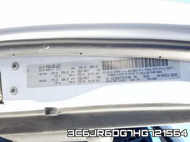 3C6JR6DG7HG721564 фото 2