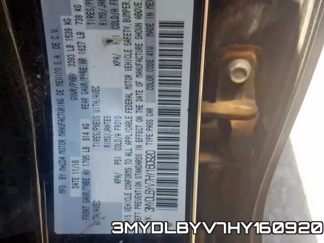 3MYDLBYV7HY160920 фото 2