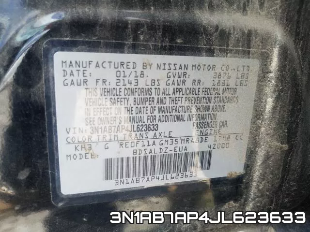 3N1AB7AP4JL623633 фото 2