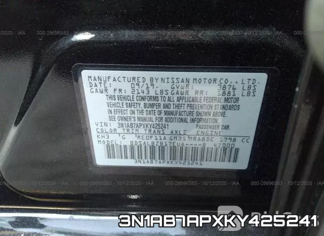 3N1AB7APXKY425241 фото 10