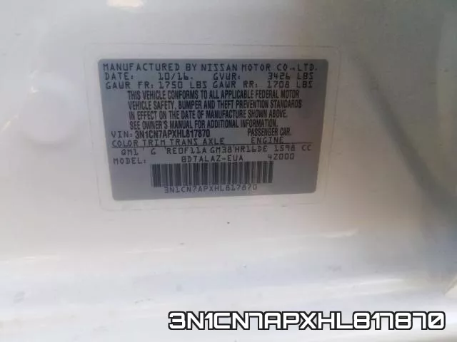 3N1CN7APXHL817870 фото 2