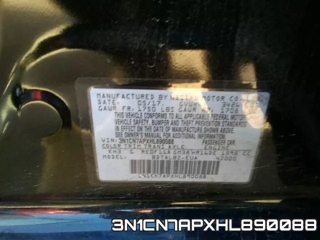 3N1CN7APXHL890088 фото 2