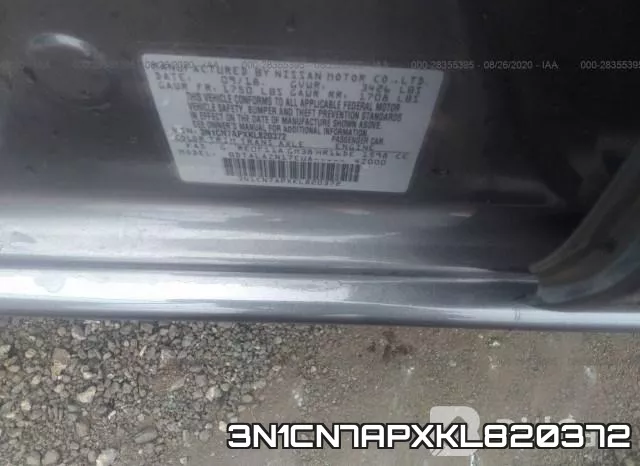 3N1CN7APXKL820372 фото 9
