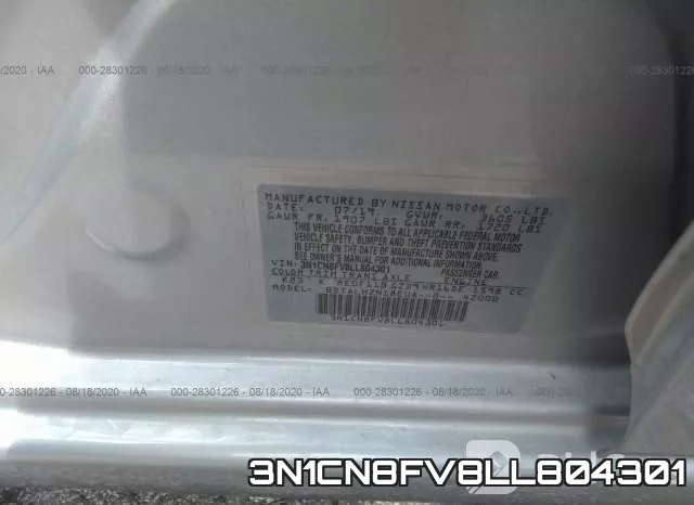 3N1CN8FV8LL804301 фото 9