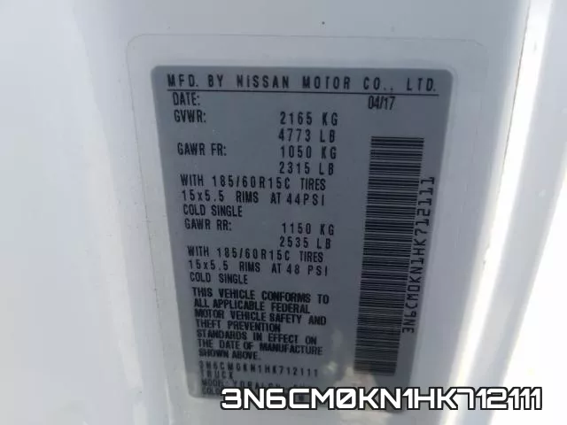 3N6CM0KN1HK712111 фото 2