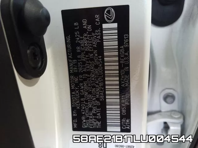 58AE21B17LU004544 фото 2