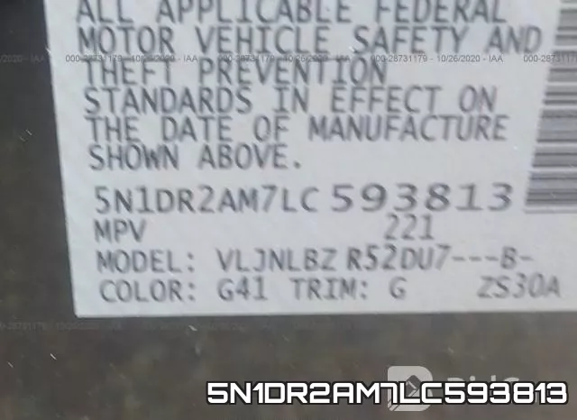 5N1DR2AM7LC593813 фото 9