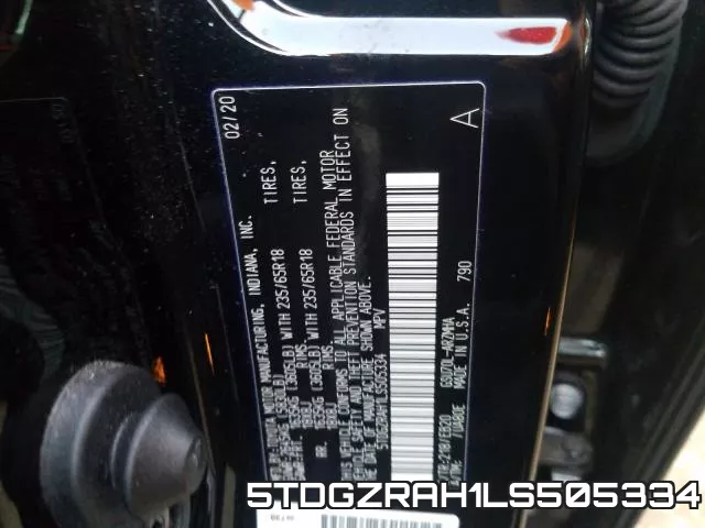 5TDGZRAH1LS505334 фото 2
