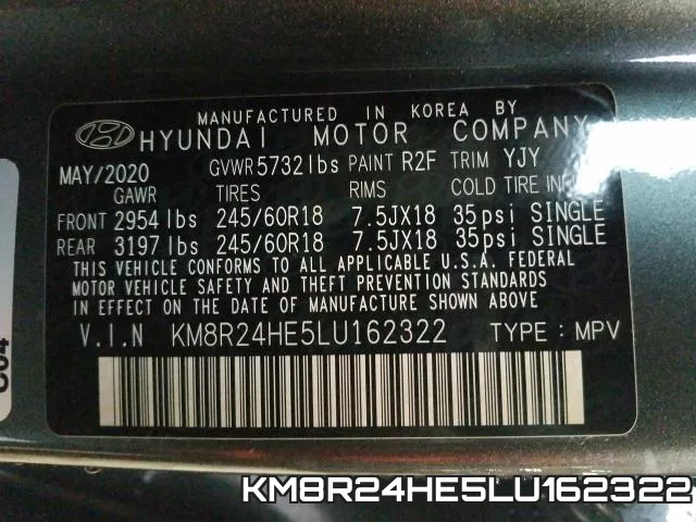 KM8R24HE5LU162322 фото 2