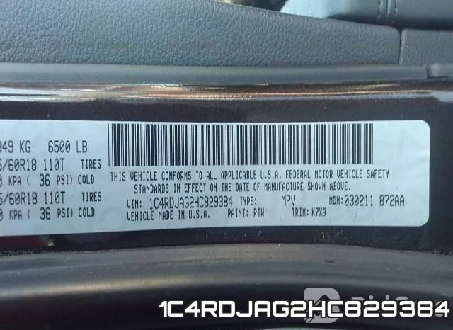 1C4RDJAG2HC829384 фото 10