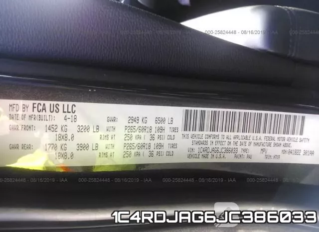 1C4RDJAG6JC386033 фото 10