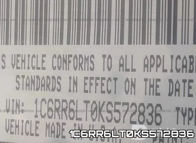 1C6RR6LT0KS572836 фото 10