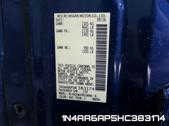1N4AA6AP5HC383174 фото 2