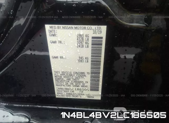 1N4BL4BV2LC186505 фото 10
