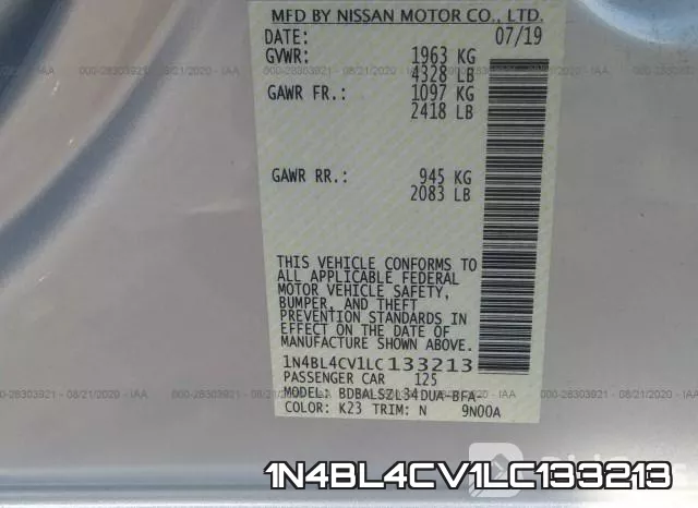 1N4BL4CV1LC133213 фото 10
