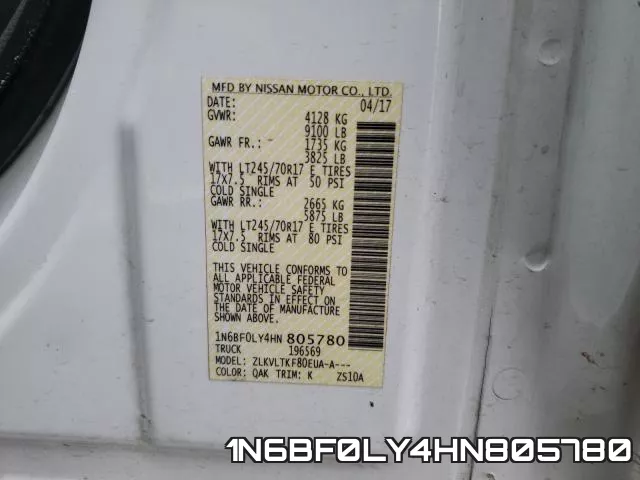 1N6BF0LY4HN805780 фото 2