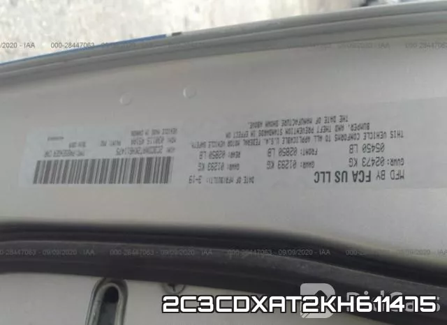 2C3CDXAT2KH611475 фото 9