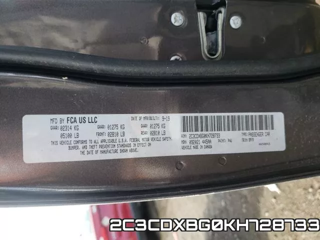 2C3CDXBG0KH728733 фото 2