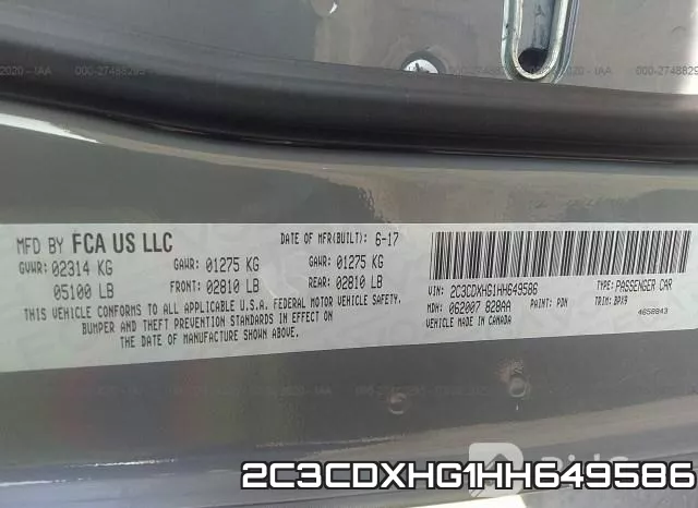 2C3CDXHG1HH649586 фото 10