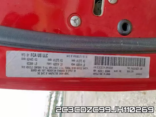 2C3CDZC99JH110269 фото 2