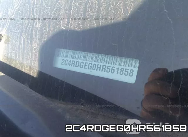 2C4RDGEG0HR561858 фото 9