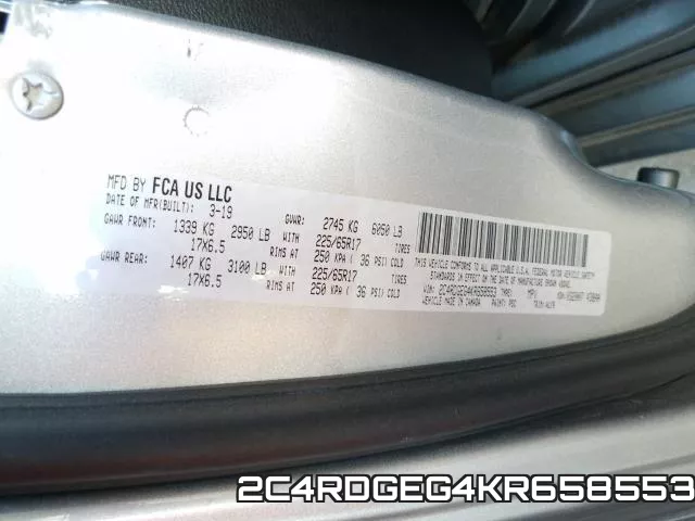2C4RDGEG4KR658553 фото 2