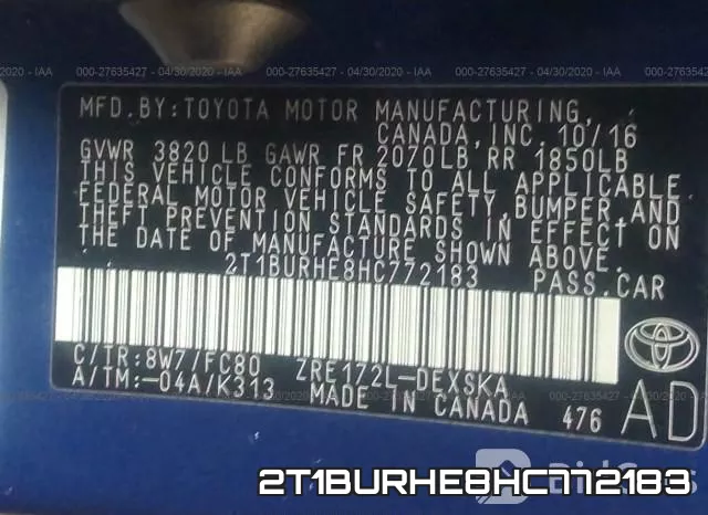 2T1BURHE8HC772183 фото 10