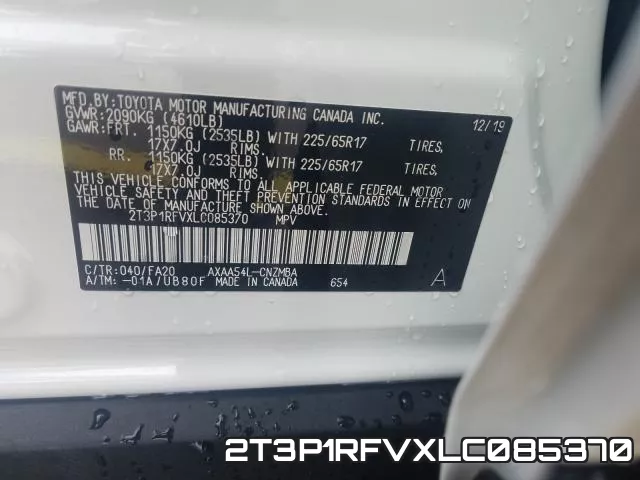 2T3P1RFVXLC085370 фото 2