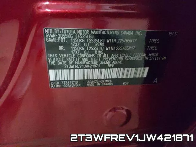 2T3WFREV1JW421871 фото 2