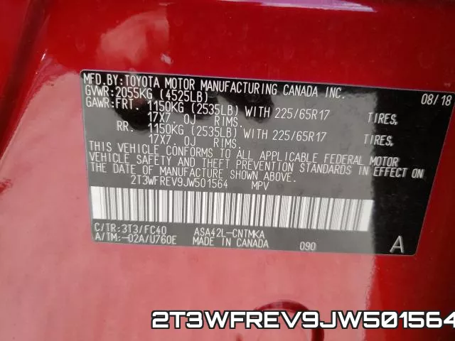 2T3WFREV9JW501564 фото 2
