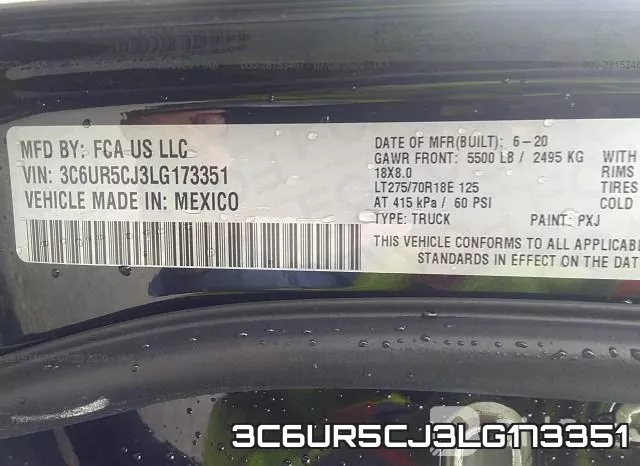 3C6UR5CJ3LG173351 фото 10