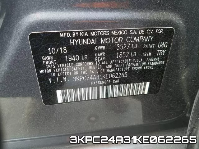3KPC24A31KE062265 фото 2