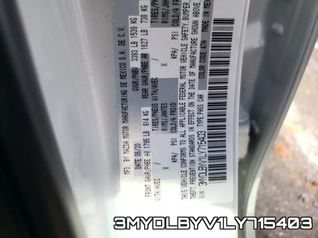 3MYDLBYV1LY715403 фото 2