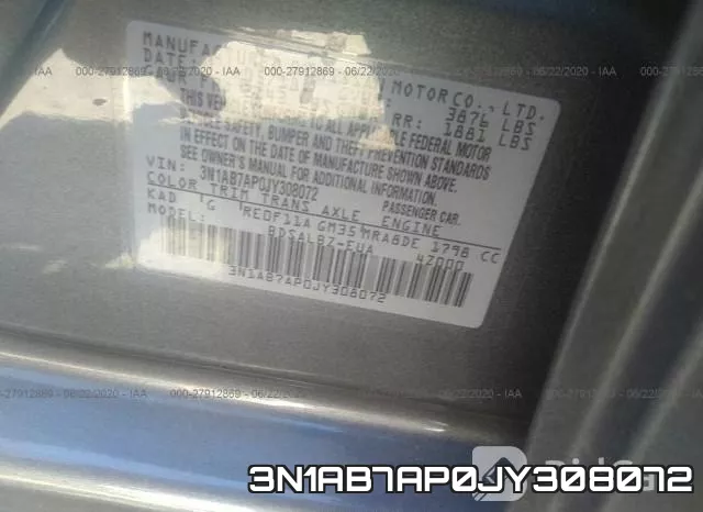 3N1AB7AP0JY308072 фото 10