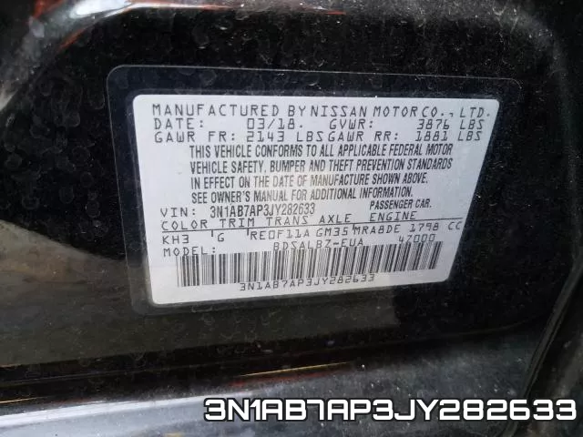 3N1AB7AP3JY282633 фото 2