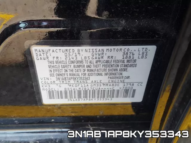 3N1AB7AP8KY353343 фото 2