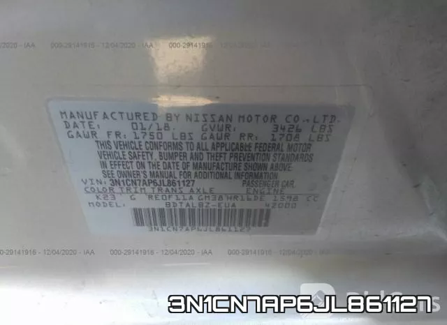 3N1CN7AP6JL861127 фото 10