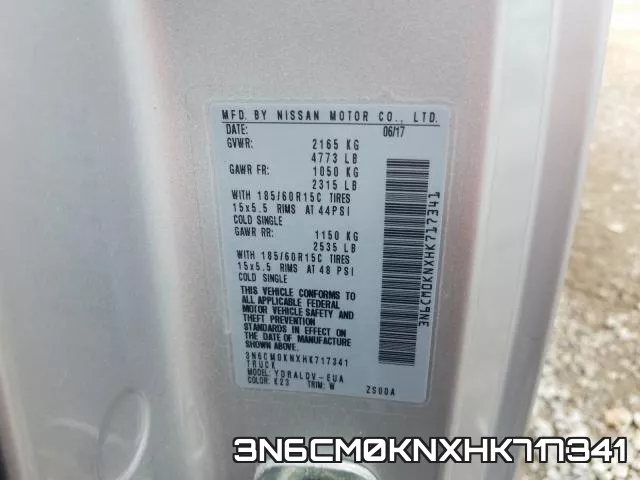 3N6CM0KNXHK717341 фото 2