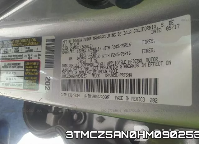 3TMCZ5AN0HM090253 фото 10