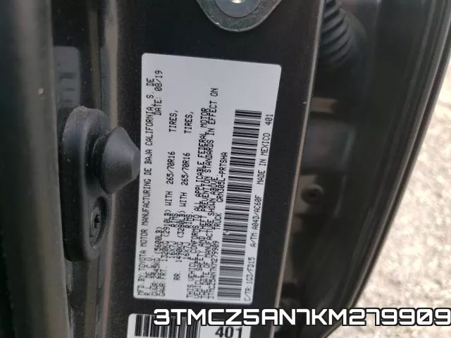 3TMCZ5AN7KM279909 фото 2
