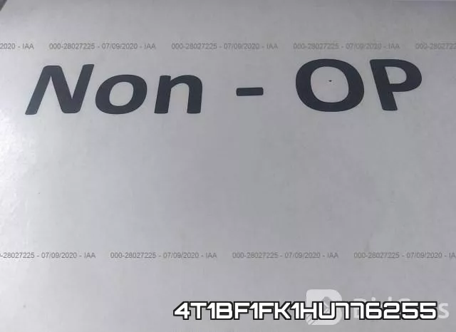 4T1BF1FK1HU776255 фото 8