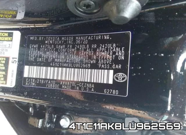 4T1C11AK8LU962569 фото 10