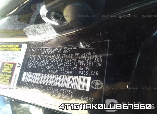 4T1G11AK0LU867960 фото 10