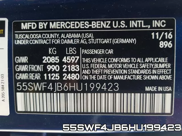 55SWF4JB6HU199423 фото 2