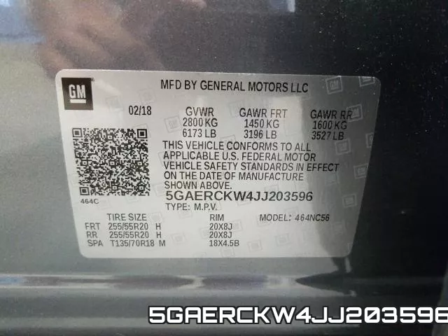 5GAERCKW4JJ203596 фото 2